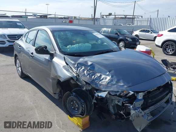 2024 Nissan Sentra S with VIN 3N1AB8BV7RY321335, listed as a IAAI auction lot 42025386 with 6,257 mi miles. Bid and sale history available at carsss.com. Image 6.