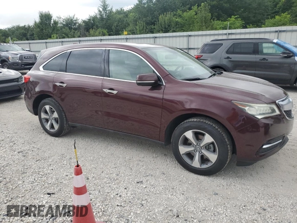 2015 Acura MDX with VIN 5FRYD4H29FB015576, listed as a Copart auction lot 63522315 with 66,884 mi miles and Salvage title. Bid and sale history available at DreamBid. Image 4.