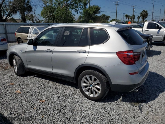 2017 BMW X3 sDrive28i with VIN 5UXWZ7C50H0U46840, listed as a Copart auction lot 52773005 with 268,839 mi miles and Clean Title. Bid and sale history available at carsss.com. Image 2.