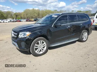 2017 Mercedes-Benz GLS 450 with VIN 4JGDF6EE1HA798923, listed as a Copart auction lot 49382684 with 107,430 mi miles and . Bid and sale history available at DreamBid. Image 1.