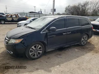 2014 Honda Odyssey Touring with VIN 5FNRL5H96EB088401, listed as a Copart auction lot 51332365 with 167,710 mi miles and Salvage Title. Bid and sale history available at carsss.com. Image 1.
