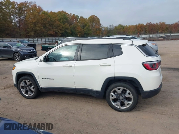 2019 Jeep Compass Limited with VIN 3C4NJCCBXKT676236, listed as a IAAI auction lot 40678393 with 74,532 mi miles. Bid and sale history available at carsss.com. Image 14.