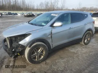 2018 Hyundai Santa Fe 2.4L z VIN 5XYZTDLB3JG553692, wystawiony jako Copart lot #47447265 z przebiegiem 95 814 mil mil oraz Szkoda całkowita • Salvage title. Historia ofert i sprzedaży dostępna na DreamBid. Obrazek 1.