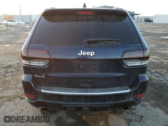 2017 Jeep Grand Cherokee Overland with VIN 1C4RJFCT0HC952052, listed as a Copart auction lot 85064124 with 184,206 mi miles and Salvage Title. Bid and sale history available at carsss.com. Image 6.