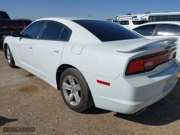 2013 Dodge Charger SE with VIN 2C3CDXBG4DH638116, listed as a IAAI auction lot 41948256 with 189,189 mi miles. Bid and sale history available at carsss.com. Image 3.