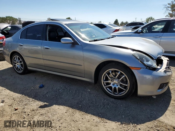2006 Infiniti G35 with VIN JNKCV51E16M520889, listed as a Copart auction lot 69798694 with 109,394 mi miles and Salvage Title. Bid and sale history available at DreamBid. Image 4.