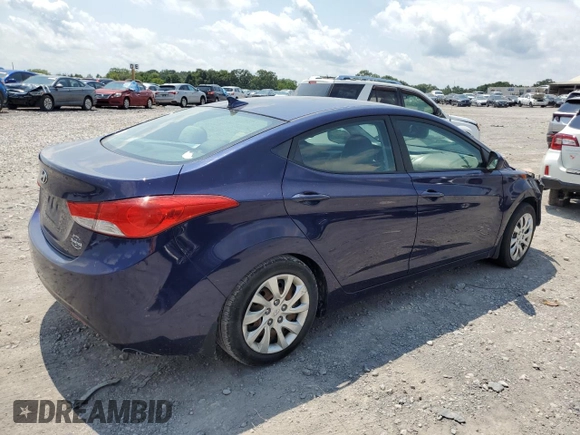2013 Hyundai Elantra Limited with VIN 5NPDH4AE1DH168041, listed as a Copart auction lot 49709275 with 151,101 mi miles and Salvage Title. Bid and sale history available at DreamBid. Image 3.