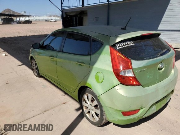 2012 Hyundai Accent SE with VIN KMHCU5AE8CU047472, listed as a Copart auction lot 53487745 with 120,449 mi miles and Salvage Title. Bid and sale history available at carsss.com. Image 2.