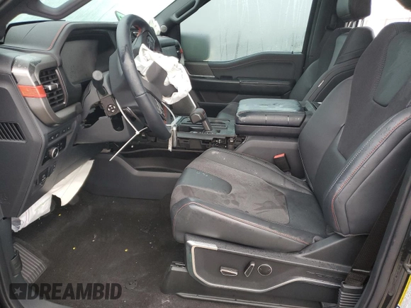 2024 Ford F-150 Raptor with VIN 1FTFW1RG2RFB14249, listed as a Copart auction lot 48995785 with 822 mi miles and Salvage Title. Bid and sale history available at DreamBid. Image 7.