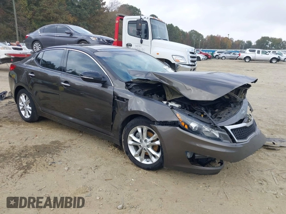 2013 Kia Optima EX with VIN 5XXGN4A78DG171179, listed as a IAAI auction lot 40747508 with Not Provided miles and . Bid and sale history available at carsss.com. Image 1.