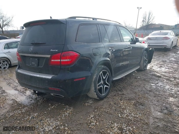 2017 Mercedes-Benz GLS with VIN 4JGDF7DE8HA788641, listed as a IAAI auction lot 41664587 with 156,707 mi miles. Bid and sale history available at carsss.com. Image 4.