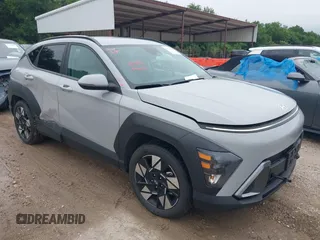 2024 Hyundai Kona SEL with VIN KM8HB3AB8RU123044, listed as a IAAI auction lot 42431367 with 27,196 mi miles and . Bid and sale history available at DreamBid. Image 1.