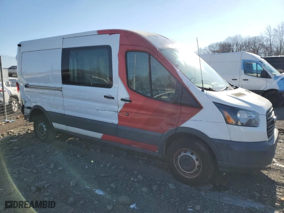 2015 Ford Transit Cargo Van with VIN 1FTNR2CM7FKA02508, listed as a Copart auction lot 74822104 with 260,773 mi miles and Salvage Title. Bid and sale history available at carsss.com. Image 4.