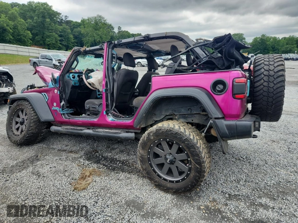 2018 Jeep Wrangler Unlimited Sport S z VIN 1C4HJXDGXJW299558, wystawiony jako Copart lot #58648855 z przebiegiem Nie podano mil oraz Szkoda całkowita • Salvage title. Historia ofert i sprzedaży dostępna na DreamBid. Obrazek 2.