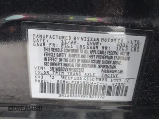 2022 Nissan Sentra SR z VIN 3N1AB8DVXNY307372, wystawiony jako IAAI lot #41958405 z przebiegiem 30 373 mil mil oraz . Historia ofert i sprzedaży dostępna na DreamBid. Obrazek 9.