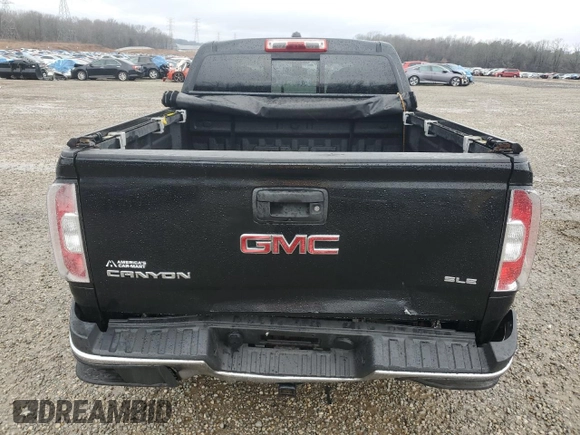 2016 GMC Canyon 4WD SLE with VIN 1GTG6CE37G1270655, listed as a Copart auction lot 43315965 with 103,942 mi miles and Salvage Title. Bid and sale history available at carsss.com. Image 6.