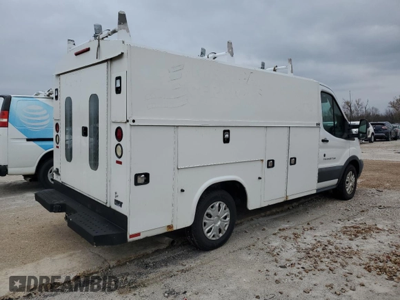 2016 Ford Transit with VIN 1FDYR5PM8GKA77014, listed as a Copart auction lot 81743573 with 195,066 mi miles and Salvage Title. Bid and sale history available at DreamBid. Image 3.