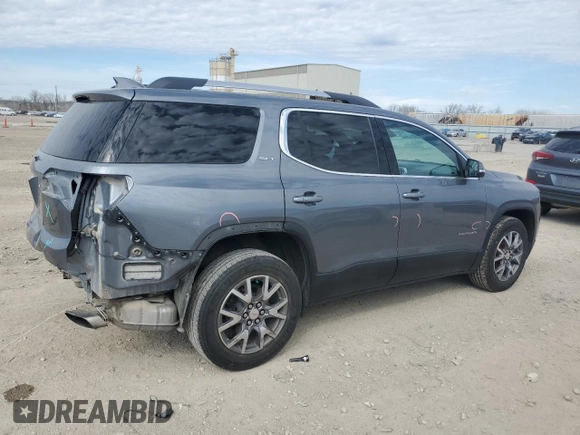 2020 GMC Acadia SLT with VIN 1GKKNULS2LZ182156, listed as a Copart auction lot 50761875 with 91,837 mi miles and Salvage Title. Bid and sale history available at DreamBid. Image 3.