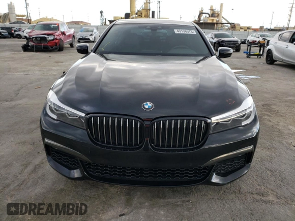 2019 BMW 7 Series 740i with VIN WBA7E2C55KB217499, listed as a Copart auction lot 43136573 with 36,419 mi miles. Bid and sale history available at carsss.com. Image 5.