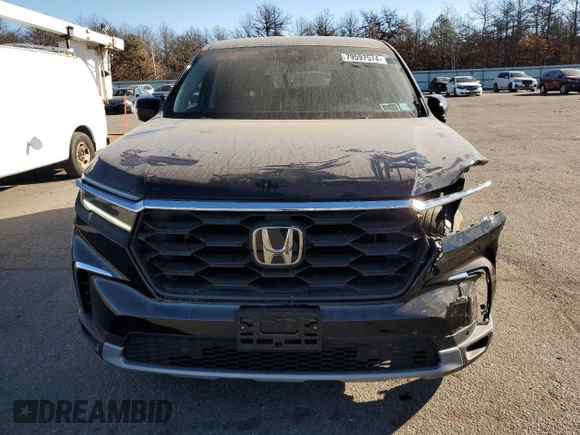 2023 Honda Pilot EX-L 7 Passenger with VIN 5FNYG1H52PB013462, listed as a Copart auction lot 79597574 with 25,302 mi miles and Salvage Title. Bid and sale history available at carsss.com. Image 5.