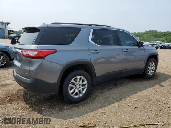 2019 Chevrolet Traverse LT Cloth z VIN 1GNERGKW6KJ214436, wystawiony jako Copart lot #60448095 z przebiegiem 79 230 mil mil oraz Szkoda całkowita • Salvage title. Historia ofert i sprzedaży dostępna na DreamBid. Obrazek 3.