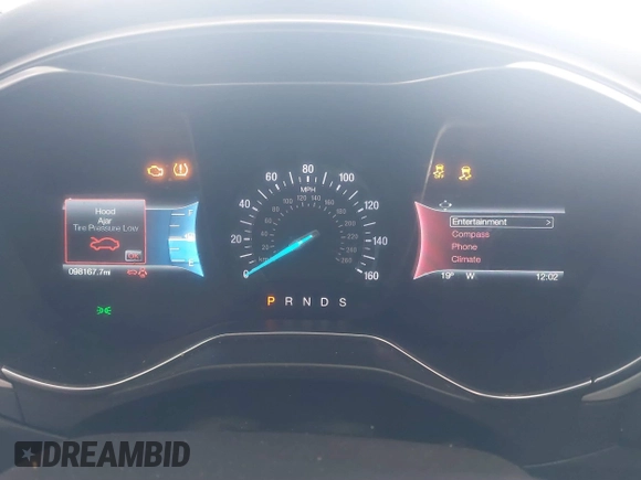 2016 Ford Fusion SE with VIN 3FA6P0HD3GR188221, listed as a IAAI auction lot 41327227 with 98,167 mi miles. Bid and sale history available at carsss.com. Image 7.