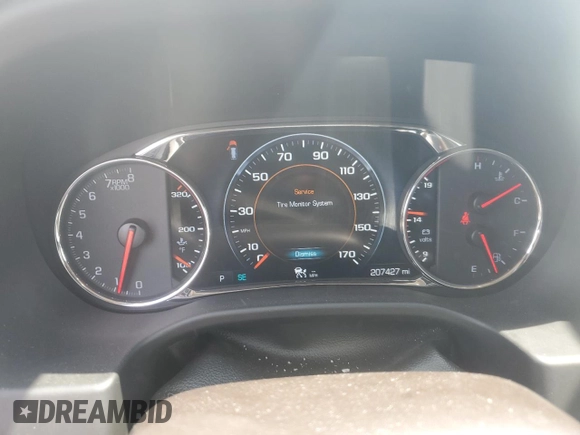 2017 GMC Acadia Denali with VIN 1GKKNXLS7HZ141319, listed as a Copart auction lot 57522445 with 207,427 mi miles and Salvage title. Bid and sale history available at DreamBid. Image 9.