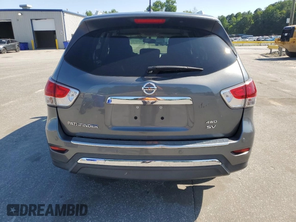 2015 Nissan Pathfinder SV with VIN 5N1AR2MM2FC716758, listed as a Copart auction lot 61843455 with 105,127 mi miles and Salvage title. Bid and sale history available at DreamBid. Image 6.