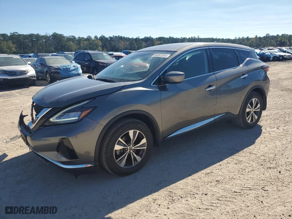 2021 Nissan Murano S with VIN 5N1AZ2AS2MC141528, listed as a Copart auction lot 80061054 with 47,610 mi miles and Salvage Title. Bid and sale history available at carsss.com. Image 1.