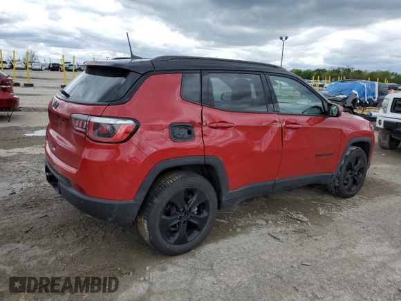 2018 Jeep Compass Altitude z VIN 3C4NJDBB5JT479268, wystawiony jako Copart lot #55450655 z przebiegiem 78 039 mil mil oraz Szkoda całkowita • Salvage title. Historia ofert i sprzedaży dostępna na DreamBid. Obrazek 3.