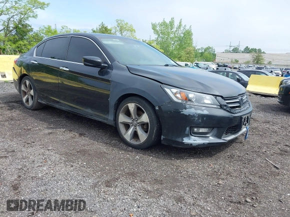 2015 Honda Accord Sport with VIN 1HGCR2F53FA143546, listed as a IAAI auction lot 42210888 with 113,741 mi miles and . Bid and sale history available at DreamBid. Image 1.