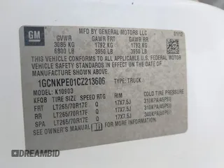 2012 Chevrolet Silverado 1500 Work Truck with VIN 1GCNKPE01CZ213606, listed as a IAAI auction lot 41838525 with 97,102 mi miles and . Bid and sale history available at DreamBid. Image 9.