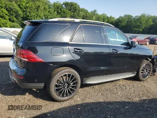 2019 Mercedes-Benz GLE 400 with VIN 4JGDA5GB4KB205696, listed as a Copart auction lot 60955785 with 107,027 mi miles and Salvage title. Bid and sale history available at DreamBid. Image 3.