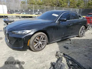 2024 BMW 4 Series 430i xDrive z VIN WBA73AV01RFP69182, wystawiony jako Copart lot #48381225 z przebiegiem 42 193 mil mil oraz Szkoda całkowita • Salvage title. Historia ofert i sprzedaży dostępna na DreamBid. Obrazek 1.