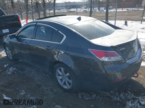 2012 Acura TL Auto z VIN 19UUA8F26CA038449, wystawiony jako IAAI lot #41371830 z przebiegiem 166 355 mil mil oraz . Historia ofert i sprzedaży dostępna na DreamBid. Obrazek 3.