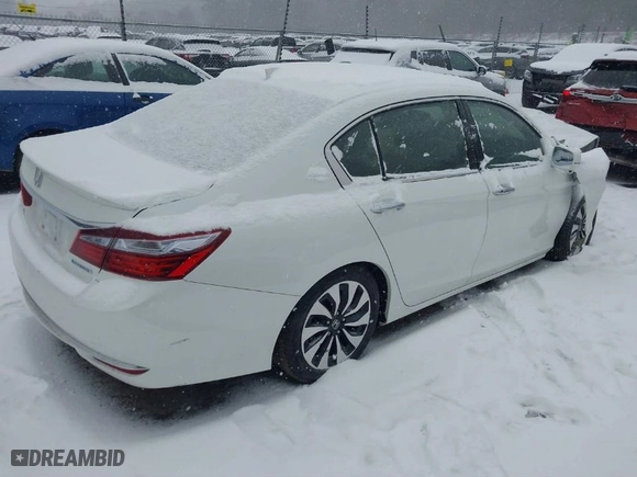 2017 Honda Accord Hybrid EX-L with VIN JHMCR6F50HC021769, listed as a IAAI auction lot 41497306 with NaN miles. Bid and sale history available at carsss.com. Image 4.