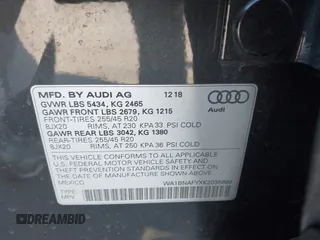 2019 Audi Q5 Premium Plus with VIN WA1BNAFYXK2035899, listed as a IAAI auction lot 41086068 with 26,529 mi miles. Bid and sale history available at carsss.com. Image 9.