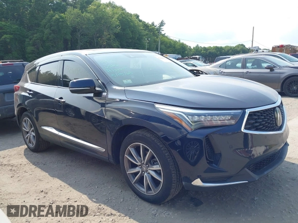 2022 Acura RDX Technology with VIN 5J8TC2H55NL010661, listed as a IAAI auction lot 42418413 with 26,609 mi miles and . Bid and sale history available at DreamBid. Image 1.