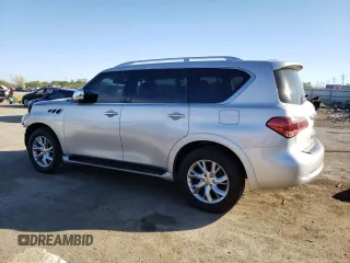 2011 Infiniti QX56 7-passenger with VIN JN8AZ2NE0B9005454, listed as a Copart auction lot 73222904 with 143,449 mi miles and Salvage Title. Bid and sale history available at carsss.com. Image 2.