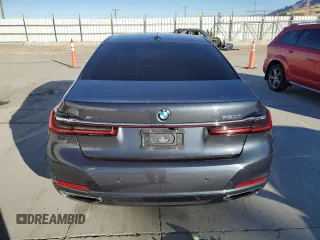 2020 BMW 7 Series 750i xDrive with VIN WBA7U2C05LGM27144, listed as a Copart auction lot 77827854 with 0 mi miles and Salvage Title. Bid and sale history available at carsss.com. Image 6.