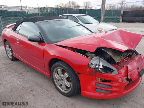 2001 Mitsubishi Eclipse GT with VIN 4A3AE85H41E067382, listed as a IAAI auction lot 41900035 with 161,922 mi miles. Bid and sale history available at carsss.com. Image 1.