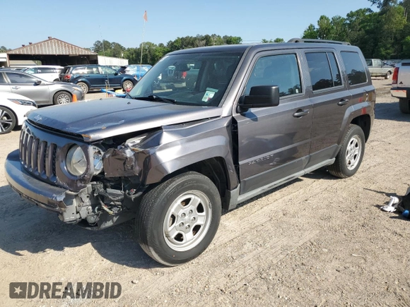2017 Jeep Patriot Sport with VIN 1C4NJPBA6HD149454, listed as a Copart auction lot 52587805 with 99,039 mi miles and Salvage Title. Bid and sale history available at carsss.com. Image 1.