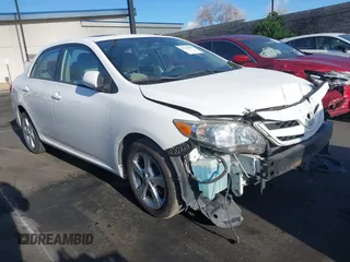 2012 Toyota Corolla L with VIN 5YFBU4EE6CP004654, listed as a IAAI auction lot 41939901 with 86,678 mi miles and . Bid and sale history available at DreamBid. Image 1.