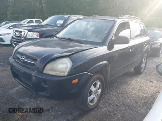 2008 Hyundai Tucson GLS with VIN KM8JM12B68U874995, listed as a IAAI auction lot 42164401 with 1 mi miles. Bid and sale history available at carsss.com. Image 2.