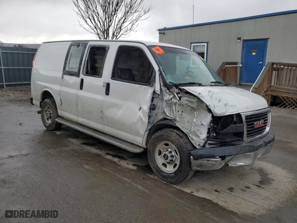 2017 GMC Savana Cargo Van with VIN 1GTW7AFF5H1143359, listed as a Copart auction lot 53189835 with 114,245 mi miles and Salvage Title. Bid and sale history available at carsss.com. Image 4.