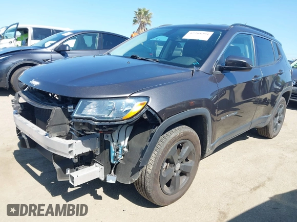 2021 Jeep Compass Latitude with VIN 3C4NJDBB1MT578819, listed as a IAAI auction lot 42288394 with 43,208 mi miles and . Bid and sale history available at DreamBid. Image 17.