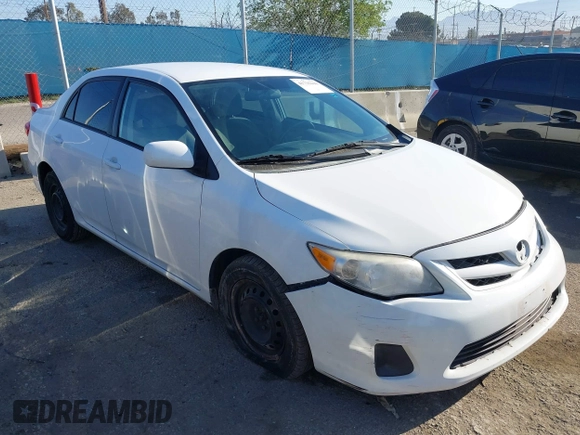 2011 Toyota Corolla L with VIN 2T1BU4EE7BC672168, listed as a IAAI auction lot 41735610 with 168,274 mi miles. Bid and sale history available at carsss.com. Image 1.