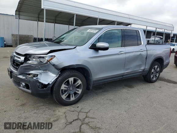 2018 Honda Ridgeline RTL-E z VIN 5FPYK3F77JB004429, wystawiony jako Copart lot #46361025 z przebiegiem 56 643 mil mil oraz Szkoda całkowita • Salvage title. Historia ofert i sprzedaży dostępna na DreamBid. Obrazek 1.
