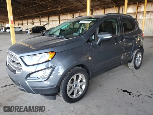 2021 Ford EcoSport SE z VIN MAJ3S2GEXMC436224, wystawiony jako Copart lot #80587304 z przebiegiem 35 625 mil mil oraz Szkoda całkowita • Salvage title. Historia ofert i sprzedaży dostępna na DreamBid. Obrazek 1.
