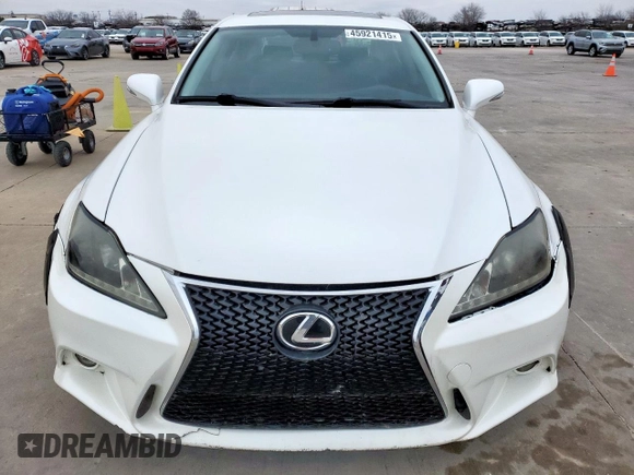 2011 Lexus IS 350 with VIN JTHBE5C29B5028307, listed as a Copart auction lot 45921415 with 161,330 mi miles and Clean Title. Bid and sale history available at carsss.com. Image 5.
